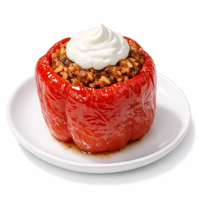 Stuffed Peppers with Sour Cream