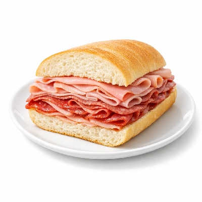Sub sandwich with cold cuts
