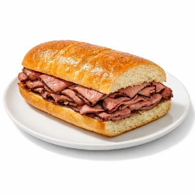 Sub sandwich with roast beef