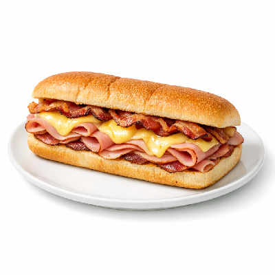 Subway 6in Ham and Cheese Sandwich with Bacon