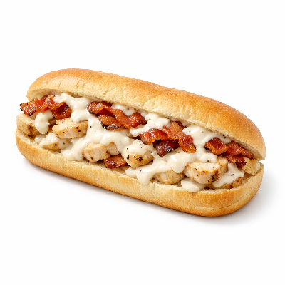 Subway Chicken Bacon Alfredo Sandwich