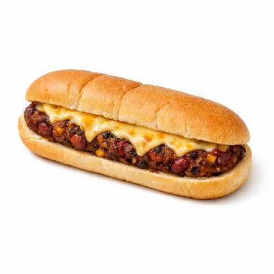 Subway Chilli Bean Patty Cheese Pull 6 Inch Sub