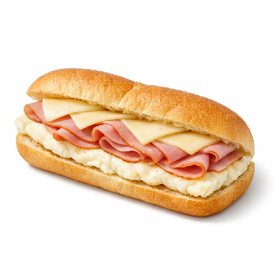 Subway Egg White Omelet Sandwich 6" & Cheese (with Ham)