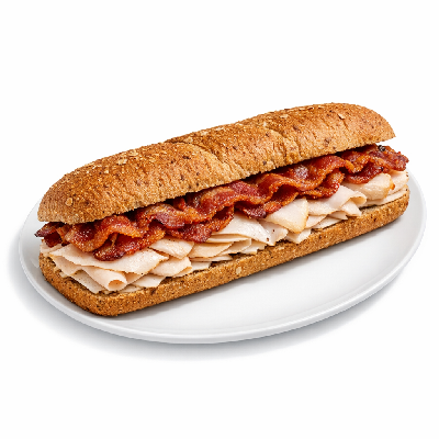 Subway Footlong Turkey and Bacon on Wheat
