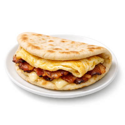 Subway Reg. Egg on 3" Flatbread Bacon and Cheese