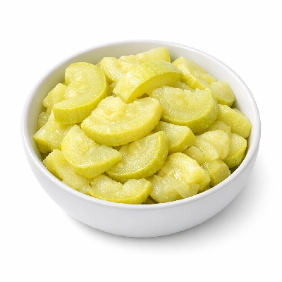 Summer squash boiled with salt