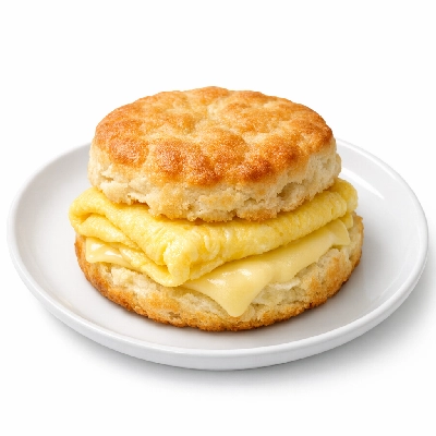Sunny fresh pre-cooked frozen egg and cheese biscuit sandwich