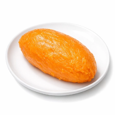 Sweet potato boiled without skin with salt