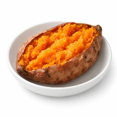 Sweet potato frozen cooked or baked without salt