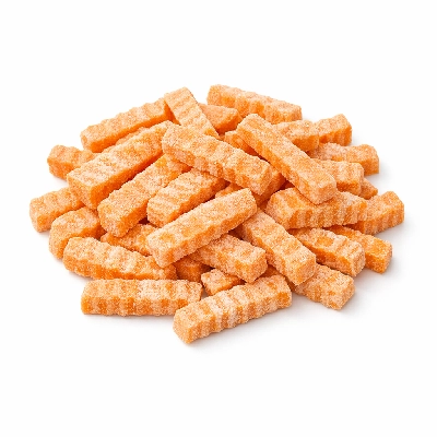 Sweet potatoes french fried crosscut frozen unprepared