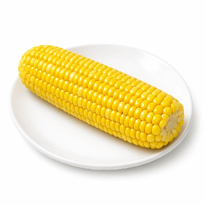 Sweet yellow corn boiled with salt
