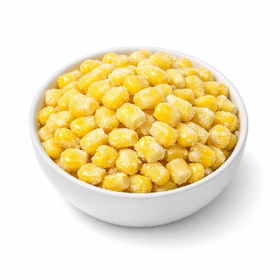 Sweet yellow corn frozen boiled without salt