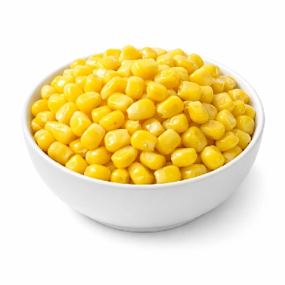 Sweet yellow corn frozen microwaved