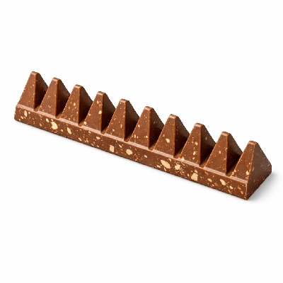 Sweets candies toblerone milk chocolate with honey and almond nougat