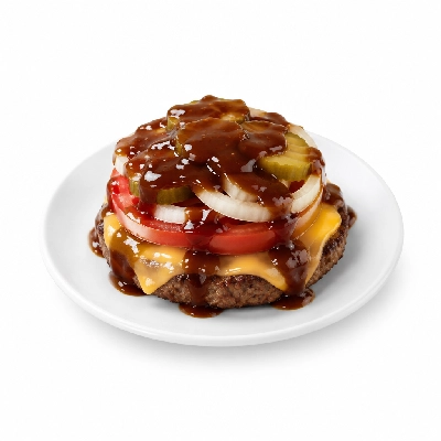 Swensons Drive-In Burger Toppings with A-1 Steak Sauce