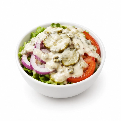 Swensons Drive-In Burger Toppings with Tartar Sauce