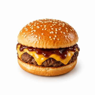 Swensons Drive-In Cheeseburg with A-1 Steak Sauce