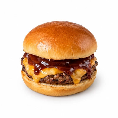 Swensons Drive-In Cheeseburg with Barbecue Sauce