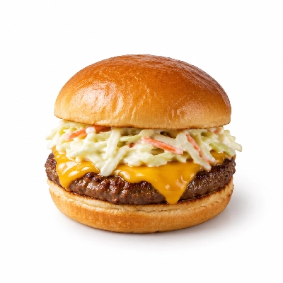 Swensons Drive-In Cheeseburg with Cole Slaw