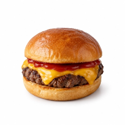 Swensons Drive-In Cheeseburg with Ketchup
