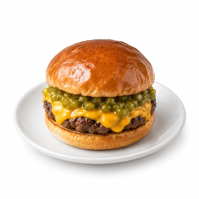 Swensons Drive-In Cheeseburg with Pickle Relish