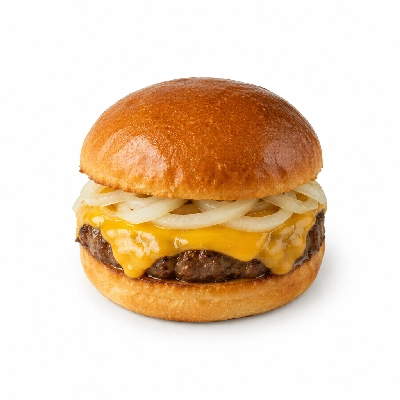 Swensons Drive-In Cheeseburg with Sliced Onions