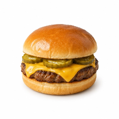Swensons Drive-In Cheeseburg with Sweet Pickle