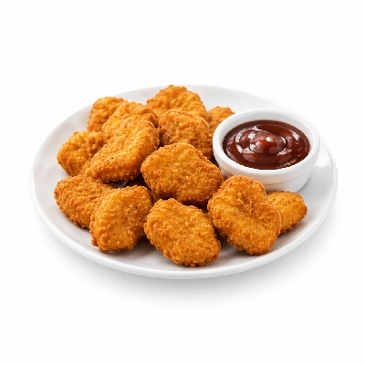 Swensons Drive-In Chicken Nuggets 10 Pieces with Barbecue Sauce Crispy Extras