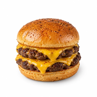 Swensons Drive-In Double Cheeseburg with Cajun Spices
