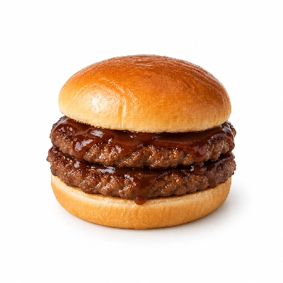 Swensons Drive-In Double Hamburg with A-1 Steak Sauce