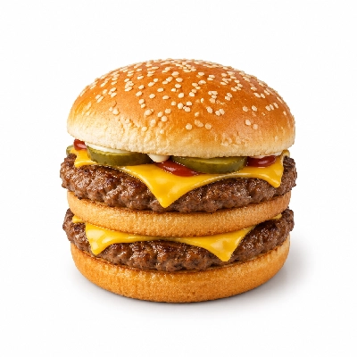 Swensons Drive-In Double Hamburg with Cajun Spices