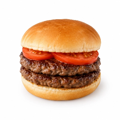 Swensons Drive-In Double Hamburg with Tomato