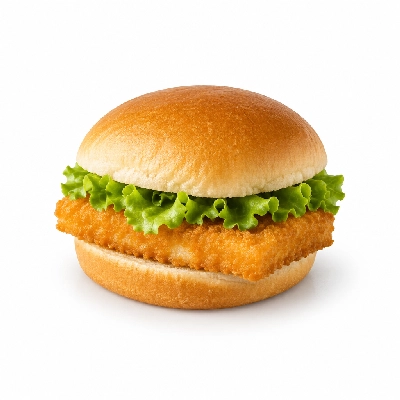 Swensons Drive-In Fish Sandwich with Leaf Lettuce