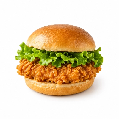 Swensons Drive-In Fried Chicken Fillet Sandwich with Leaf Lettuce