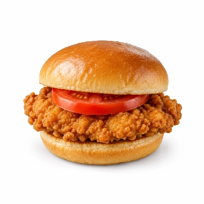 Swensons Drive-In Fried Chicken Fillet Sandwich with Tomato Slice