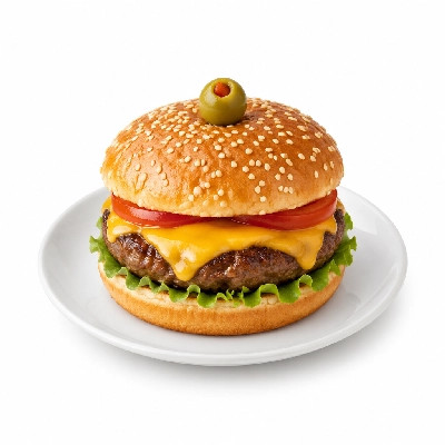 Swensons Drive-In Half Pounder Plus with Spanish Olive