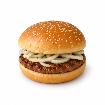 Swensons Drive-In Hamburg with Sliced Onions