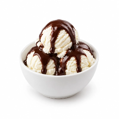 Swensons Drive-In Ice Cream Sundae with Topping Choice Chocolate Syrup