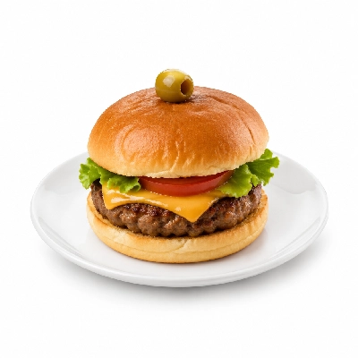 Swensons Drive-In Quarter Pounder Plus with Spanish Olive