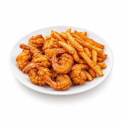 Swensons Drive-In Shrimp Dinner with Side Choice Cajun Seasoned French Fries