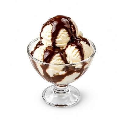 Swensons Drive-In Sundae with Topping Choice Hershey's Syrup