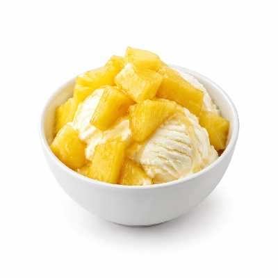 Swensons Drive-In Sundae with Topping Choice Pineapple