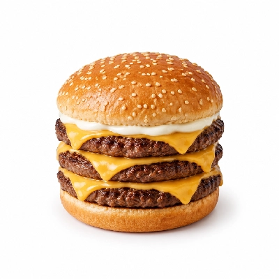 Swensons Drive-In Triple Cheeseburg with Mayo