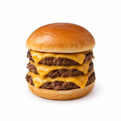 Swensons Drive-In Triple Hamburg with Cheese