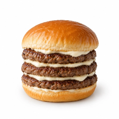 Swensons Drive-In Triple Hamburg with Mayo