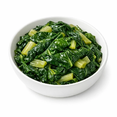 Swiss chard boiled with salt