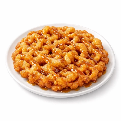 Syrup-Coated Funnel Cake
