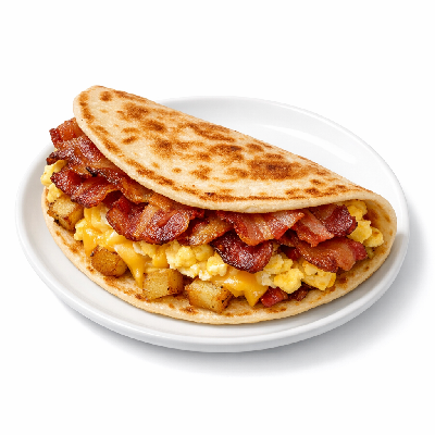 Taco Bell Breakfast A.M. Grilled Taco Bacon