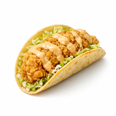 Taco Bell Creamy Chipotle Crispy Chicken Taco
