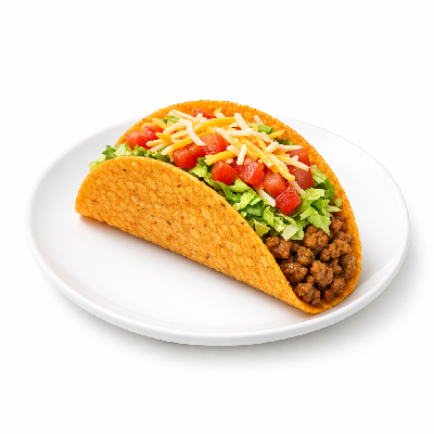 Taco Bell Fresco Style Nacho Cheese Doritos Locos Taco Supreme